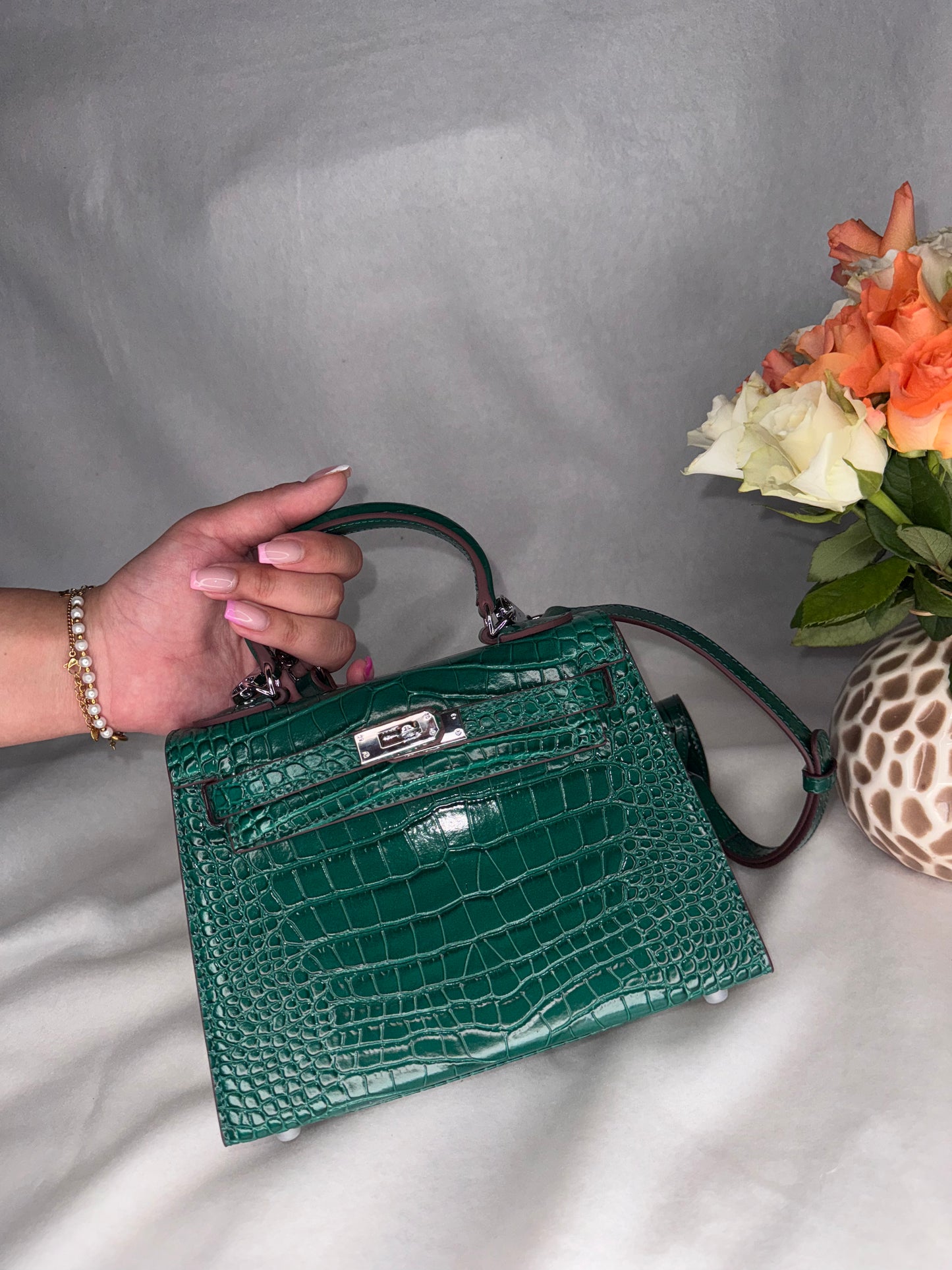 Sac Kellyana en Cuir Alligator