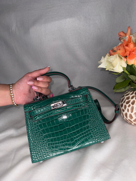 Sac Kellyana en Cuir Alligator