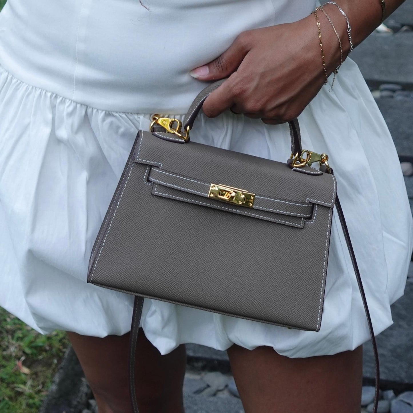 Sac Kellyana Cuir Grainé